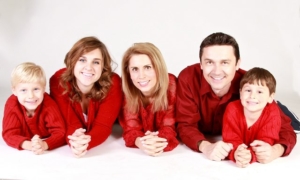 Familie im Partnerlook